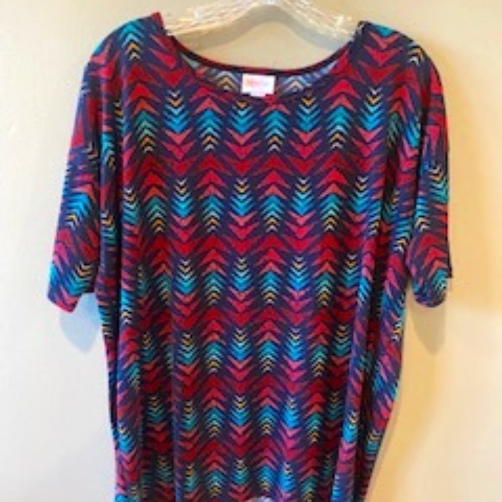 LuLaRoe OVERSIZED SHORT SLEEVE WOMEN SHIRT XXL